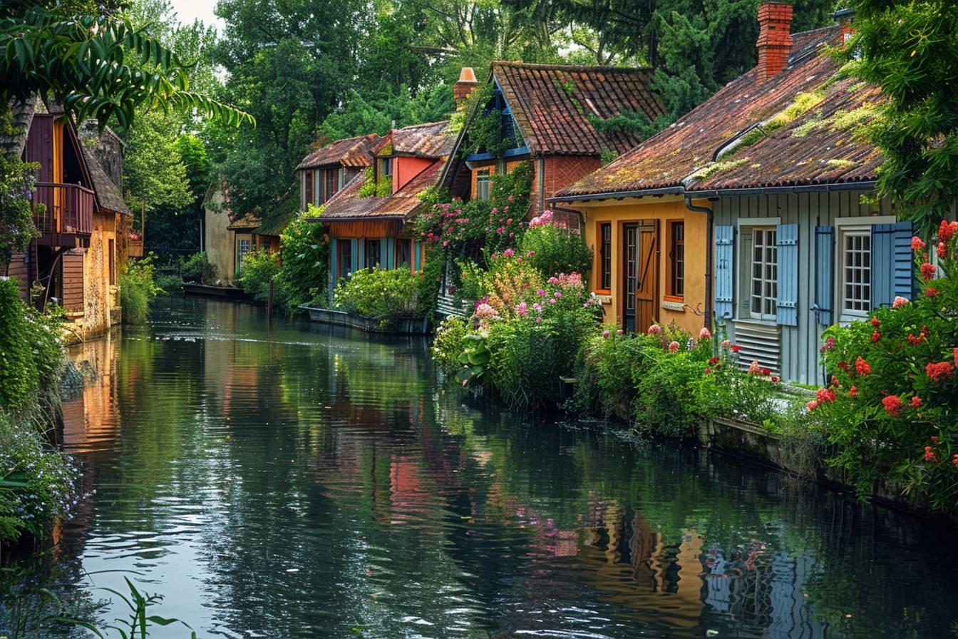 Damvix : village pittoresque du Marais poitevin, entre canaux et nature préservée